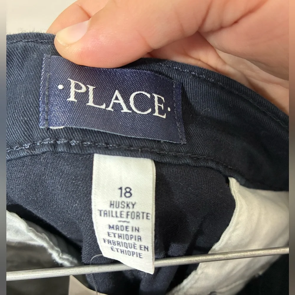 The Children’s Place Boys‎ Sz 18 Chino Pants Straight Leg Navy Blue Sz 18 School